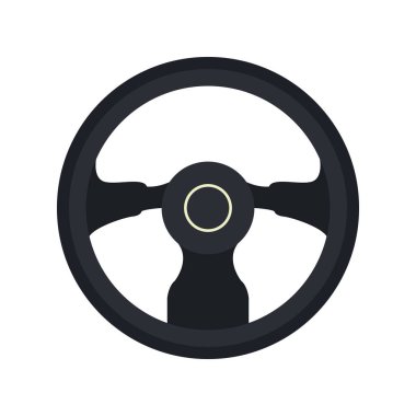 steering wheel icon, colorful design