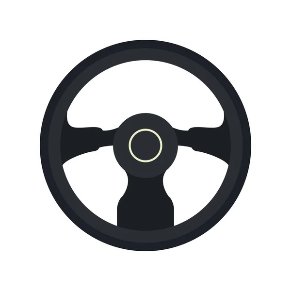 Steering wheel icon, colorful design — Stock Vector