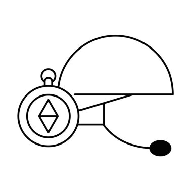 Mikrofon izole edilmiş askeri miğfer