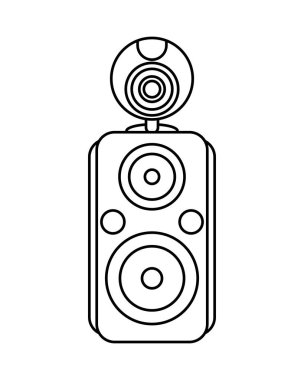 speaker audio music with webcam