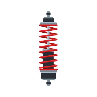 car shock absorber icon, colorful design