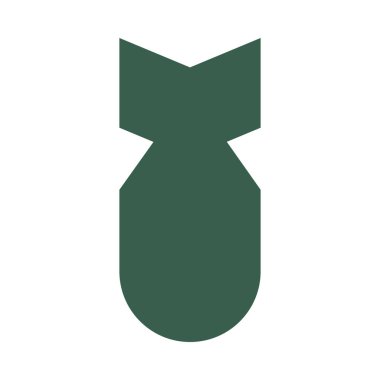 Nükleer bomba askeri gücü izole edilmiş simge