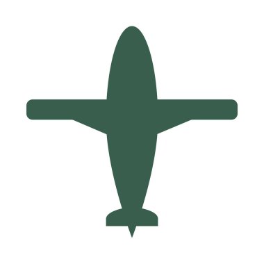 uçak askeri gücü izole edilmiş simge