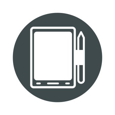 Tablet teknolojisi aygıt izole simgesi