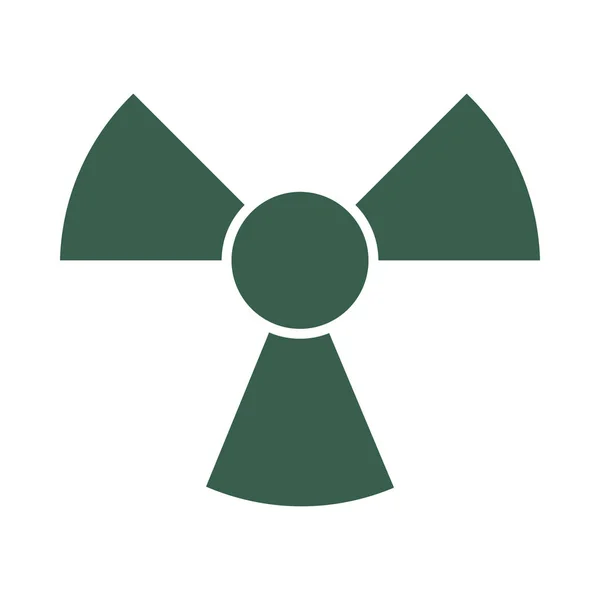 Bio hazard symbol isolated icon — 图库矢量图片