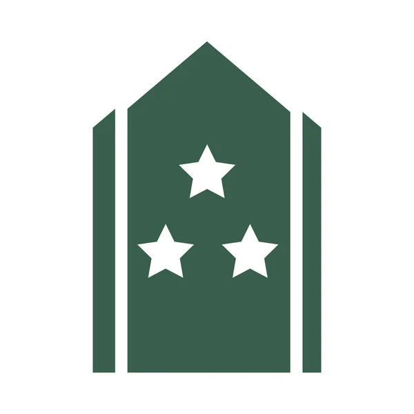 Medaile vojenské síly izolované ikony — Stockový vektor