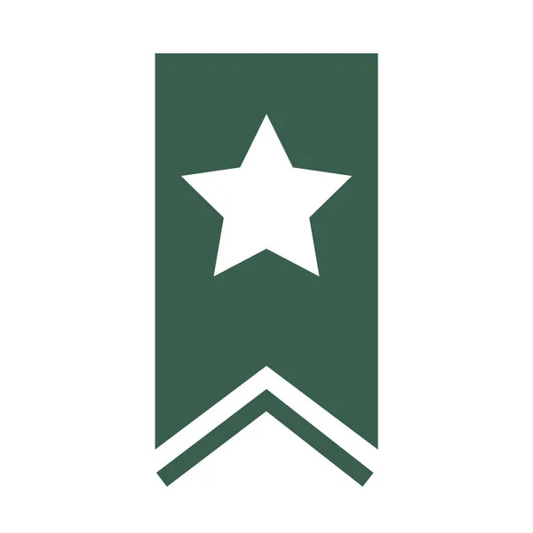 Médaille de la force militaire icône isolée — Image vectorielle