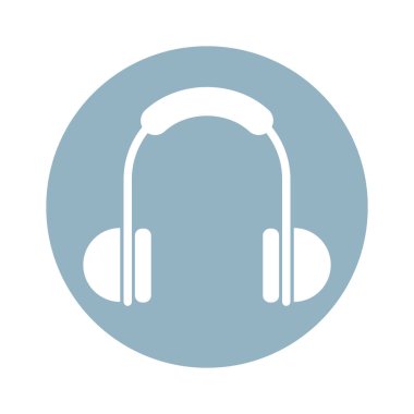 kulaklıklar ses aygıtı izole edilmiş simgesi