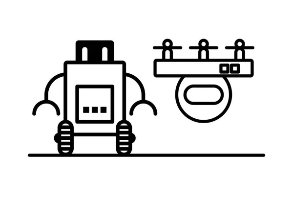 两个机器人技术图标 — 图库矢量图片