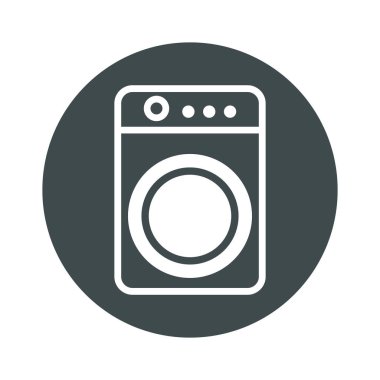 çamaşır makinesi ev aletleri izole edilmiş simge