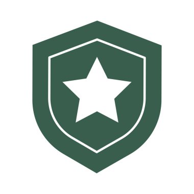 shield military force isolated icon