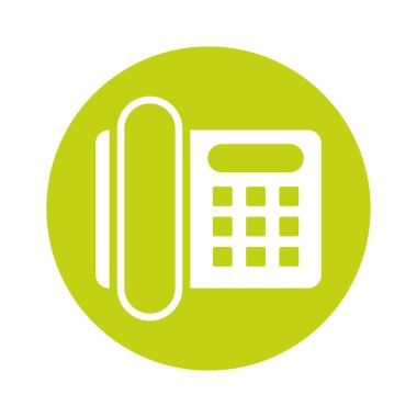 dijital telefon iletişim aygıtı izole edilmiş simge