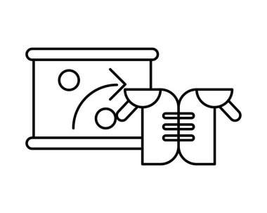 Amerikan futbolu ekipmanlarını spor tahtası ile kaplayın.