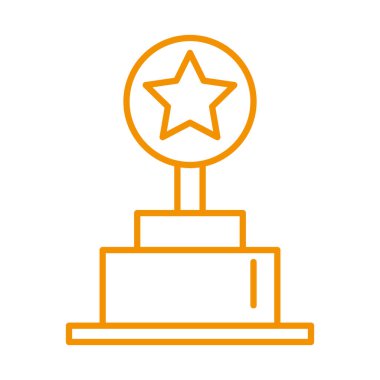 trophy award price with star