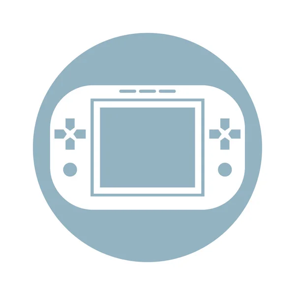 Ícone de dispositivo portátil de vídeo game — Vetor de Stock