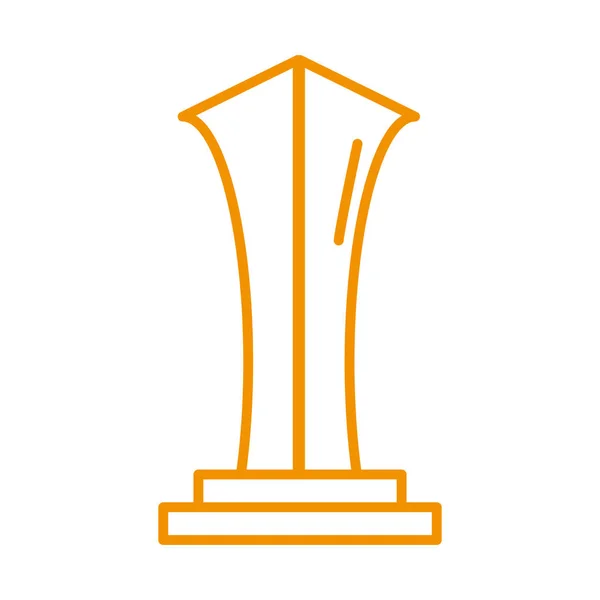 Trophäenpreis mit Säule — Stockvektor