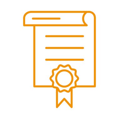 certificate award victory isolated icon
