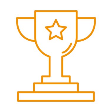 trophy cup award price isolated icon