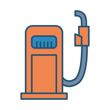 istasyon servis yağı izole edilmiş simgesi