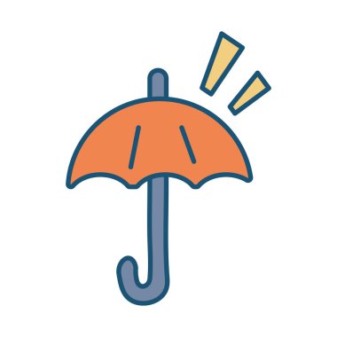 şemsiye koruması güneş aksesuar simgesi