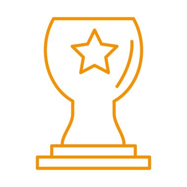 trophy cup award price isolated icon