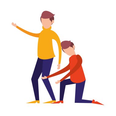 Genç erkekler arkadaş karakterleri avatarlar