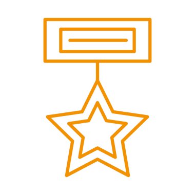 medal award victory isolated icon