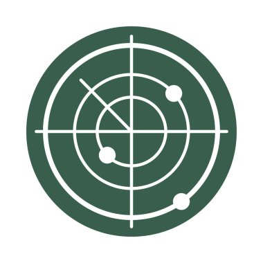 hedef askeri güç izole edilmiş simge