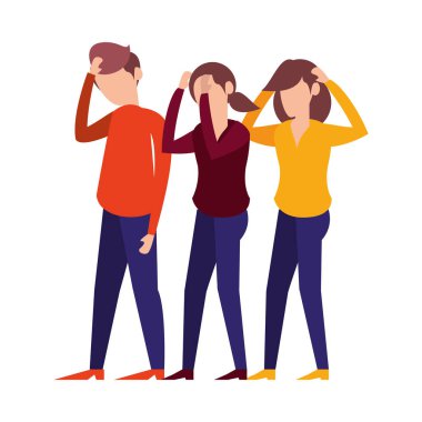 group of people avatars characters icons