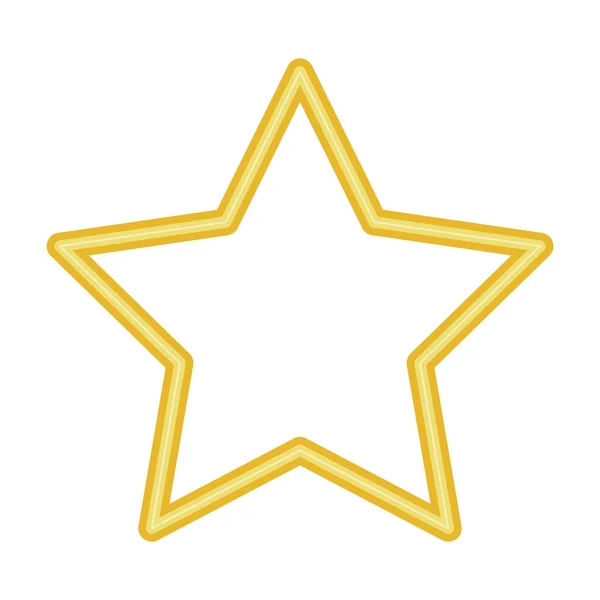 Star symbol neon lights icon — 图库矢量图片