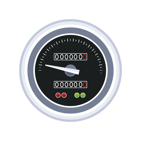 Icono del medidor de velocidad del coche, diseño colorido — Vector de stock
