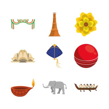 bundle of india set icons