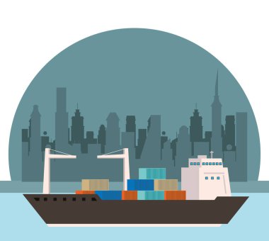 Deniz sahnesinde gemi teslimatı.