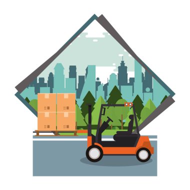 Forklift teslimat servisi şehir merkezinde
