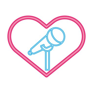 microphone sound accessory neon lights