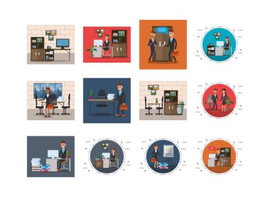 İş yerlerinde bir sürü iş adamı