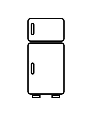 buzdolabı ev aletleri izole edilmiş simge