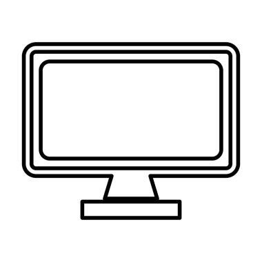 masaüstü bilgisayar aygıtı izole edilmiş simge