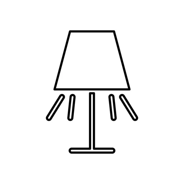 Lampe électroménager icône isolée — Image vectorielle