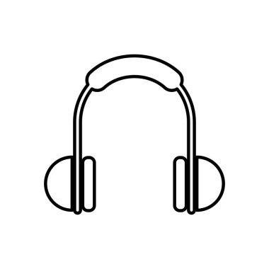 kulaklıklar ses aygıtı izole edilmiş simgesi