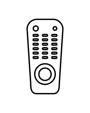 TV kontrol aygıtı izole edilmiş simge