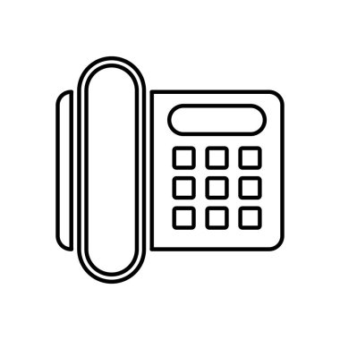 dijital telefon iletişim aygıtı izole edilmiş simge