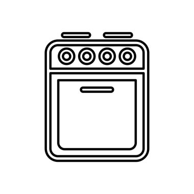 fırın ev aygıtı izole edilmiş simge