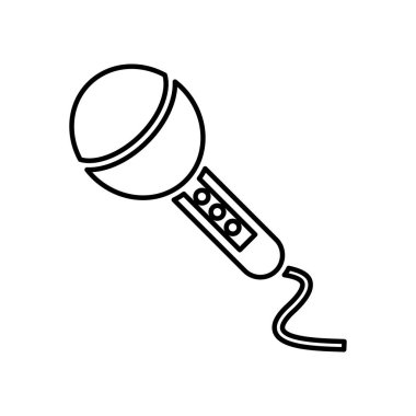 mikrofon ses aygıtı izole edilmiş simge