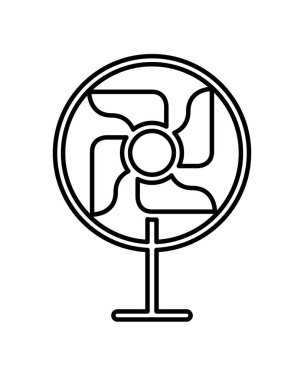 fan ev aygıtı izole edilmiş simge