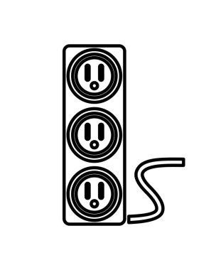 elektrik çoklu dolgu izole edilmiş simgesi