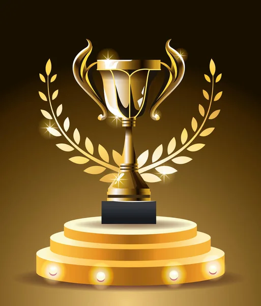 Films awards trofee cup icoon — Stockvector