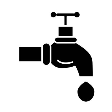 Damla simgesi olan musluk
