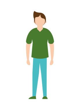 Genç adam gündelik avatar karakteri