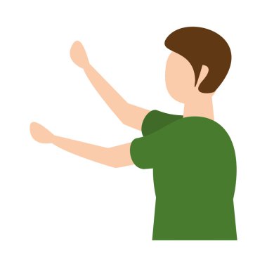 Genç adam gündelik avatar karakteri